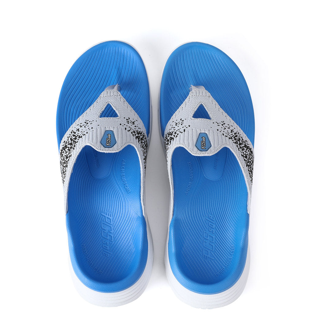 Sky Blue Arch Support Flip Flops Front