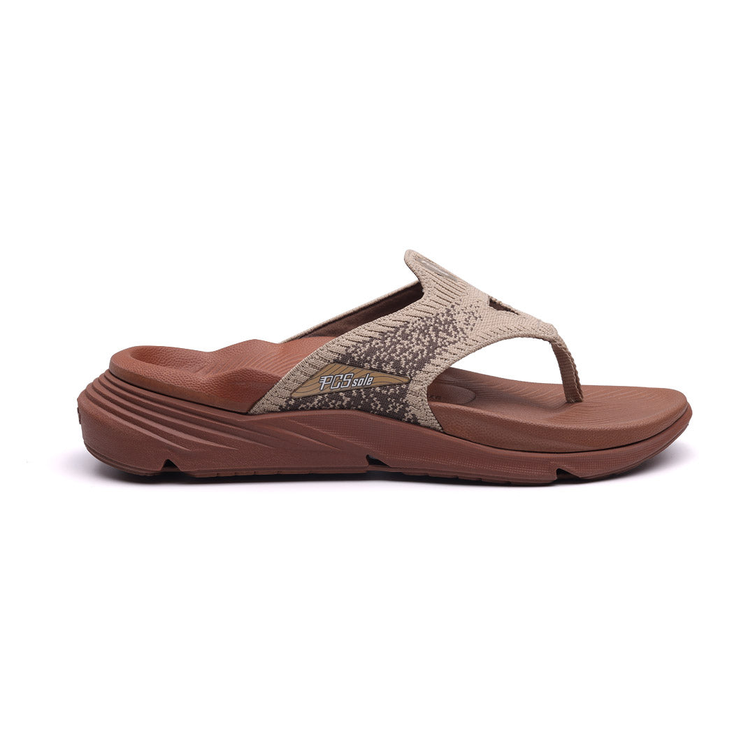 Warm Brown Arch Support Flip Flops
