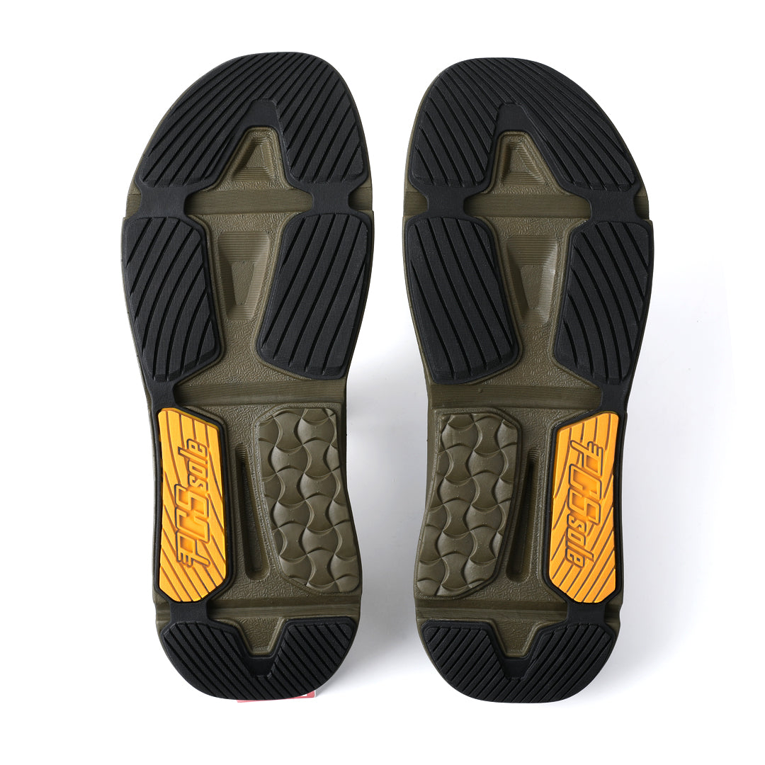 Army Green Arch Support Flip Flops Sole