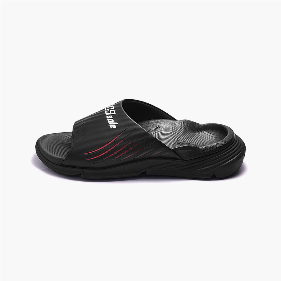 PCSsole Jet Black Arch Support Slides