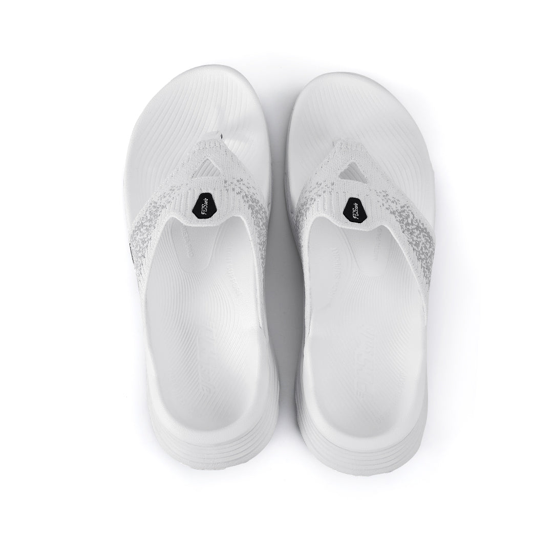 Cool White Arch Support Flip Flops Front