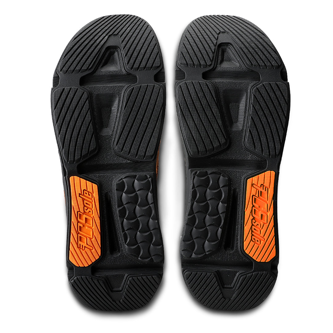 PCSsole mocha suede arch support flip flops back