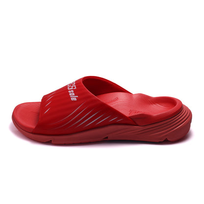Crimson Red Slides With Arch Support​