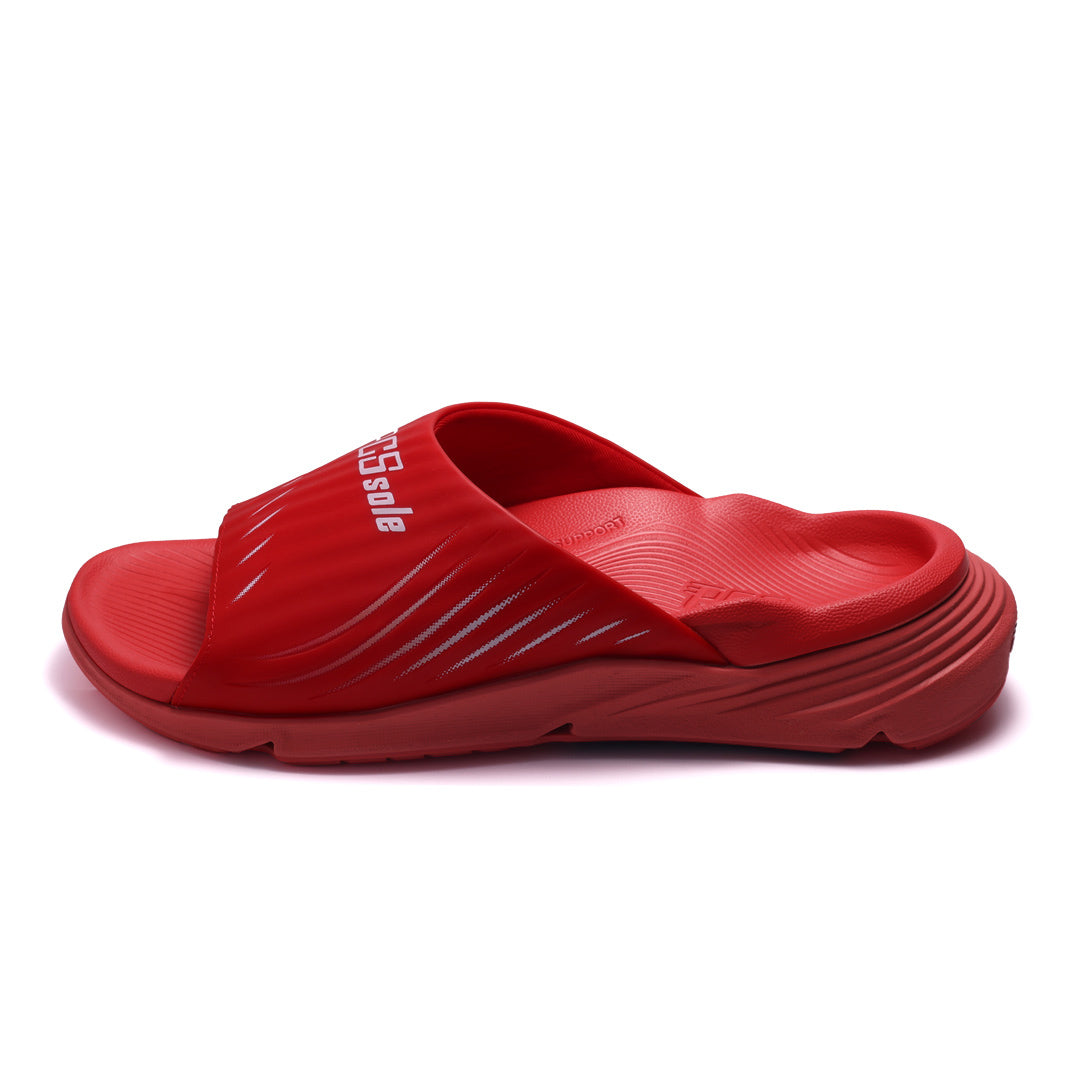 Crimson Red Slides With Arch Support​