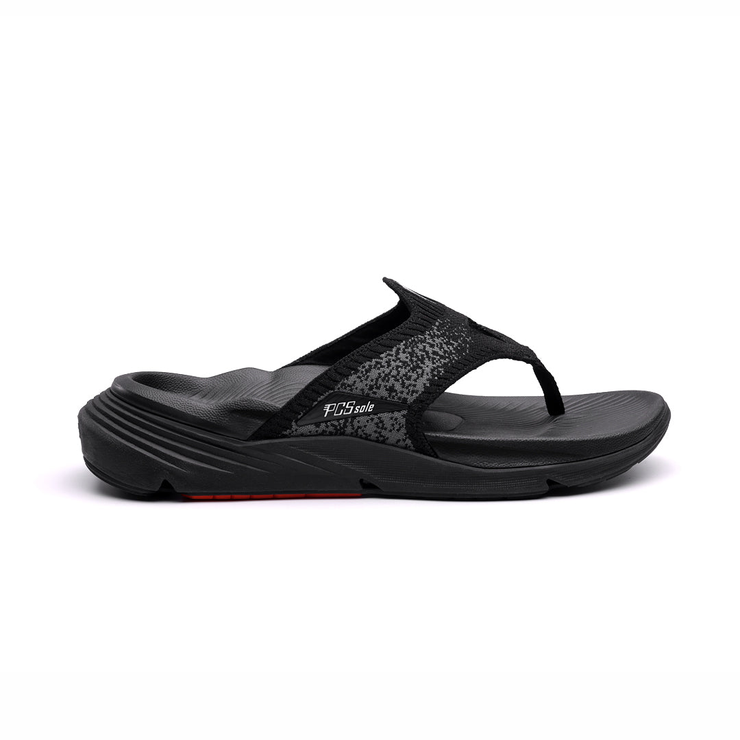 Jet Black Arch Support Flip Flops