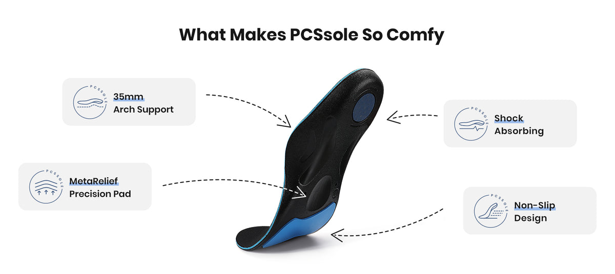 PCSsole Casual Cushion Support Insoles