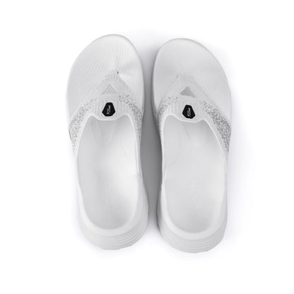 Cool White Arch Support Flip Flops Front