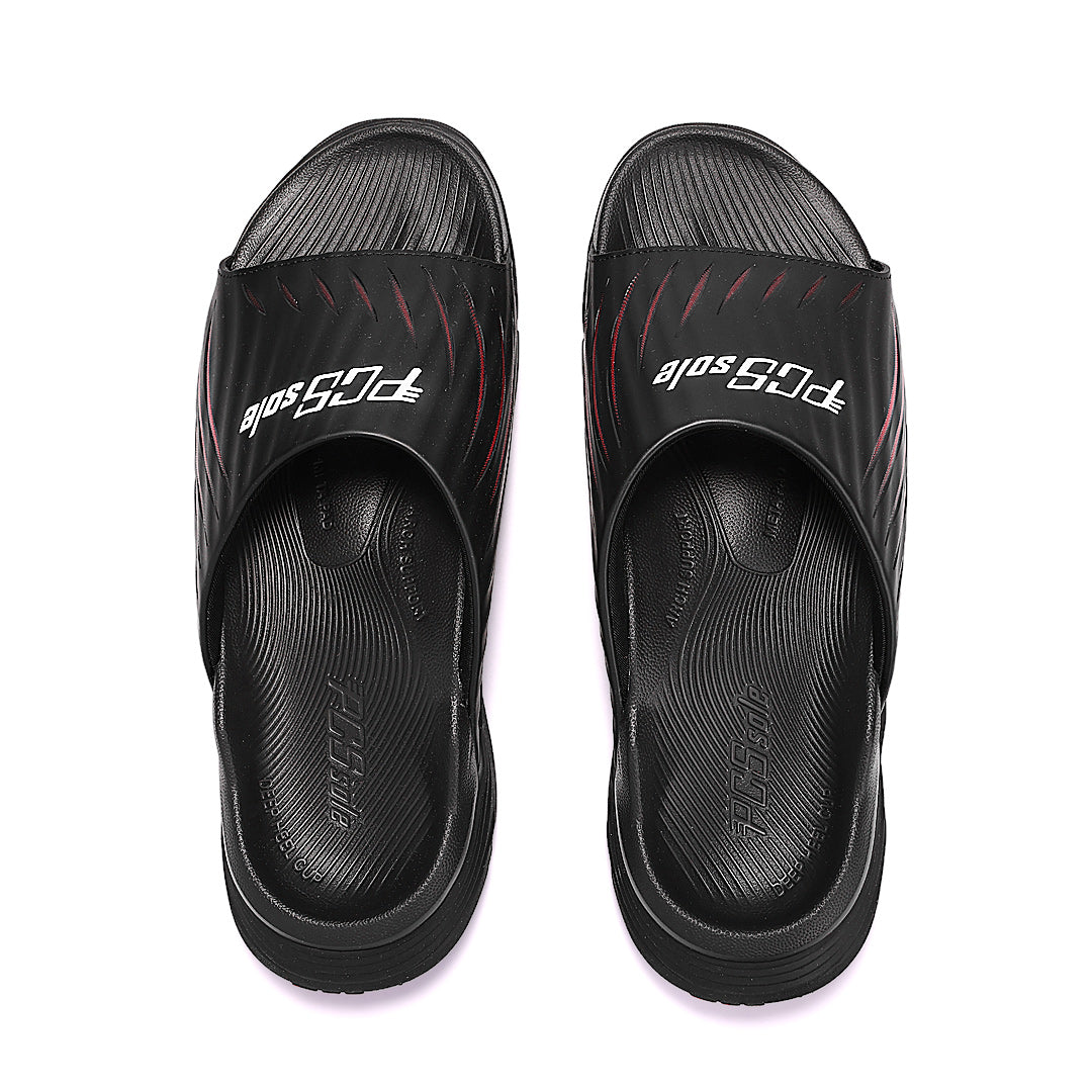 jet black slides front