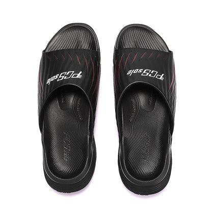 jet black slides front