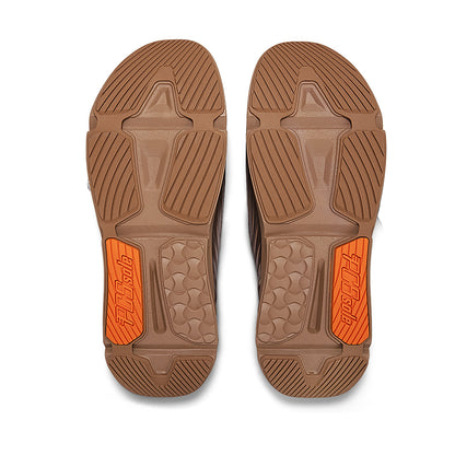 warm brown slides back