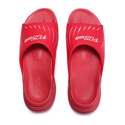 Crimson red slides front