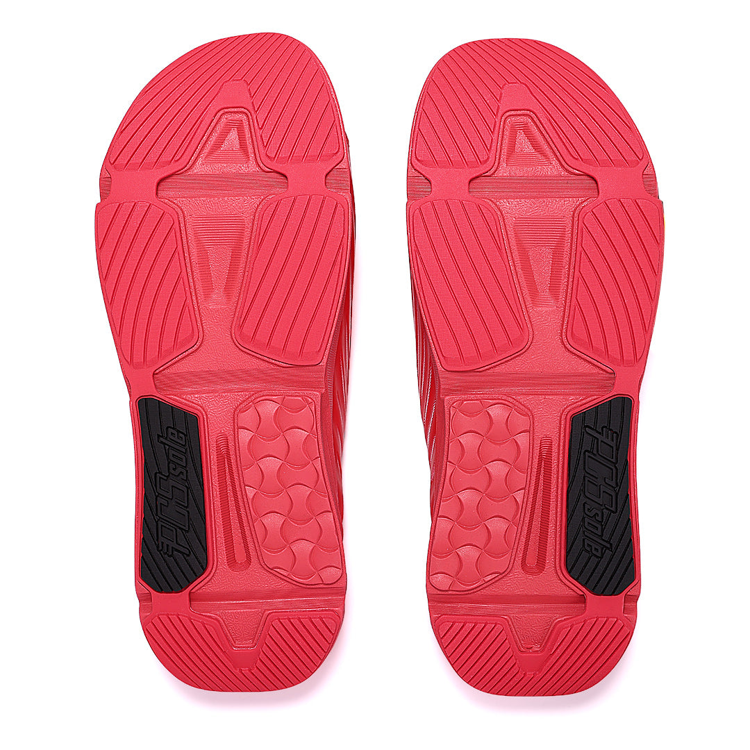 crimson red slides back