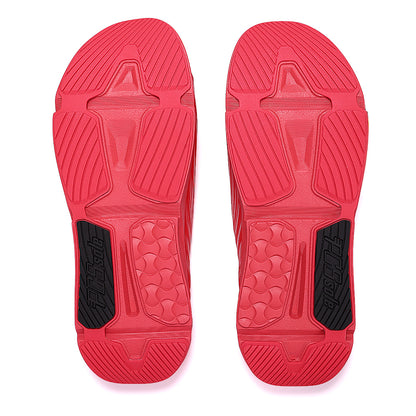 crimson red slides back